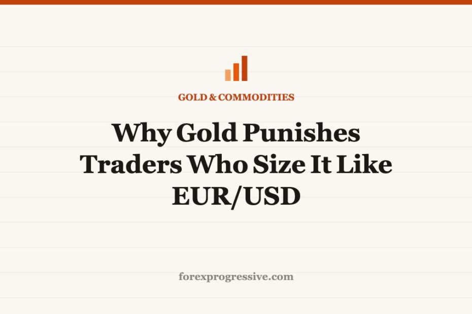 Why Gold Punishes Traders Who Size It Like EUR/USD